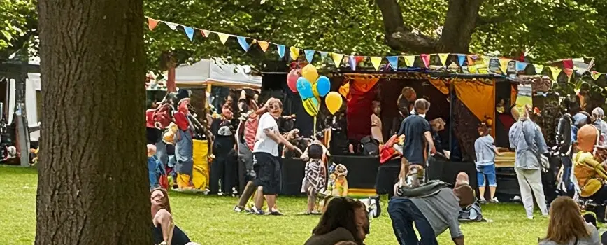 View of some food and drink stalls