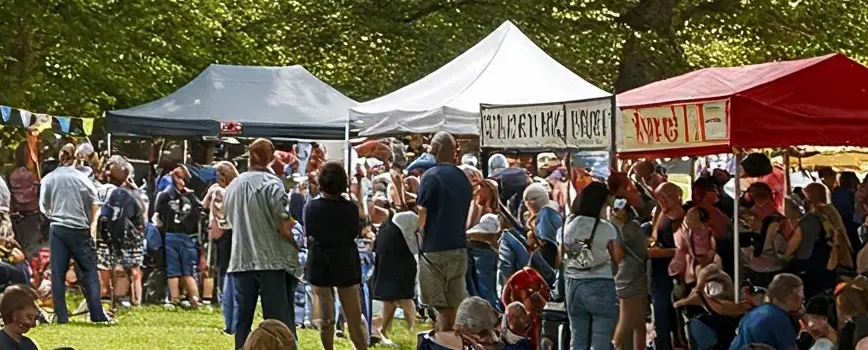 View of some more food and drink stalls